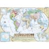 Świat w okresie wielkich odkryć XVII-XVIII wiek - mapa ścienna
