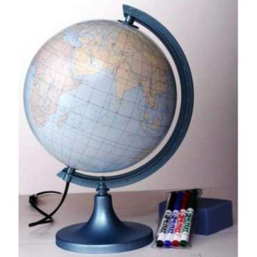 Globus konturowy z objaśnieniem + podświetlenie - 250mm