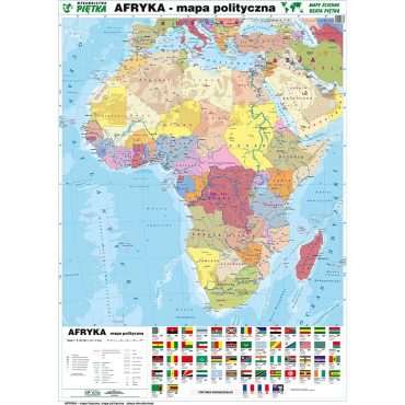 Dwustronna mapa ścienna Afryki ? fizyczna / polityczna 1:9 100 000