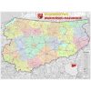 Mapa ścienna województwa warmińsko-mazurskiego ? administracyjno-drogowa