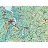 DUO Zachodniopomorskie - ścienna mapa fizyczna / konturowa